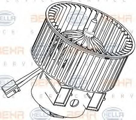 BEHR HELLA SERVICE 8EW351040471 Вентилятор салону