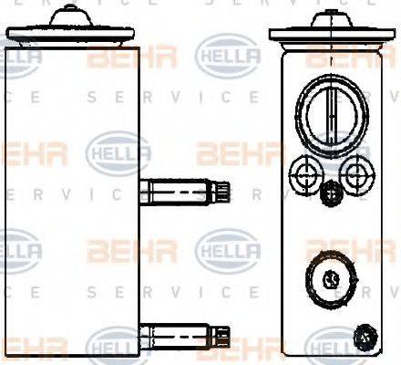 BEHR HELLA SERVICE 8UW351234461 Розширювальний клапан, кондиціонер