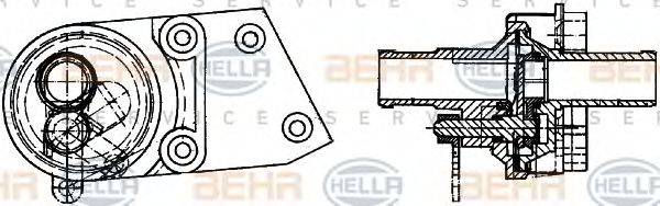 BEHR HELLA SERVICE 8FZ351314301 Регулюючий клапан охолоджувальної рідини