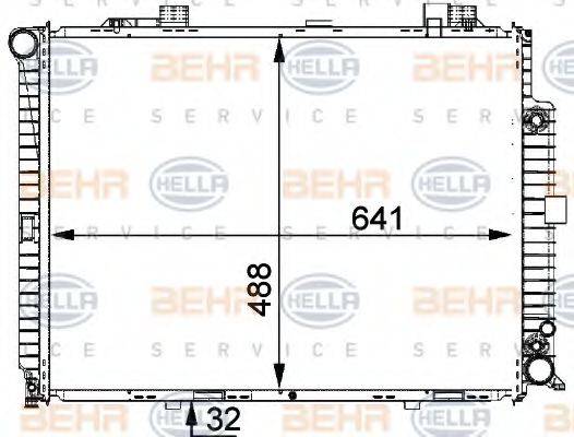 BEHR HELLA SERVICE 8MK376711151 Радіатор, охолодження двигуна