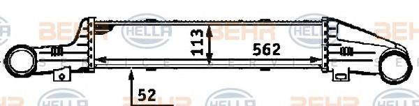 BEHR HELLA SERVICE 8ML376723141 Інтеркулер