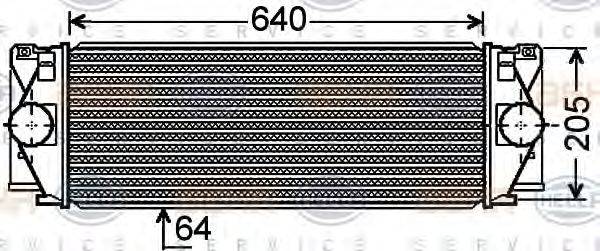 BEHR HELLA SERVICE 8ML376777381 Інтеркулер