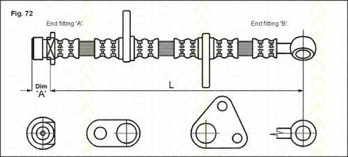 TRISCAN 815040118 Гальмівний шланг
