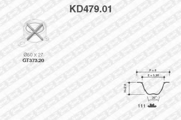 SNR KD47901 Комплект ременя ГРМ