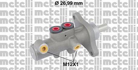 METELLI 050832 головний гальмівний циліндр