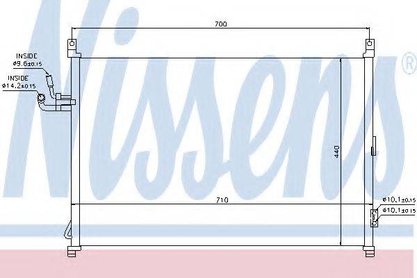 NISSENS 940014 Конденсатор, кондиціонер