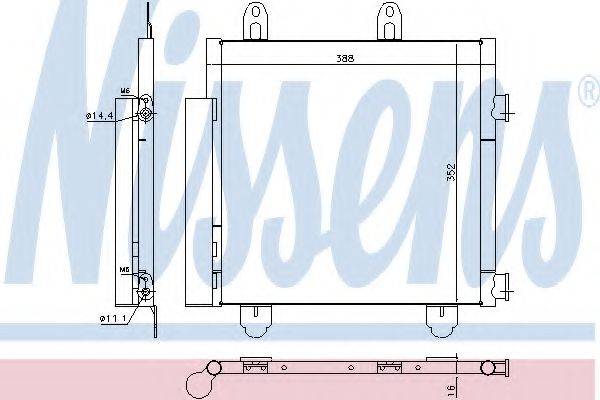 NISSENS 940522 Конденсатор, кондиціонер