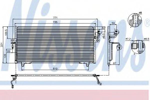 NISSENS 94299 Конденсатор, кондиціонер
