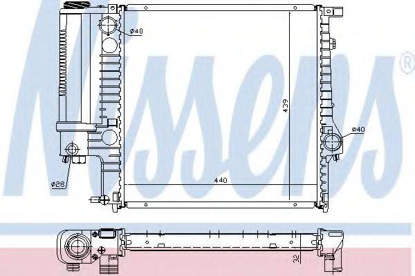 NISSENS 60623A Радіатор, охолодження двигуна
