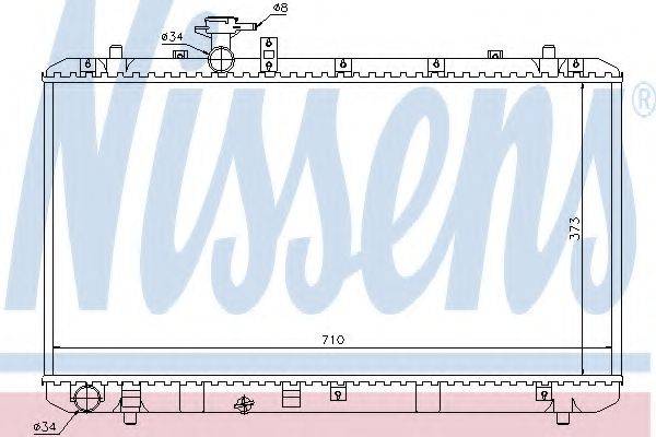 NISSENS 64197 Радіатор, охолодження двигуна