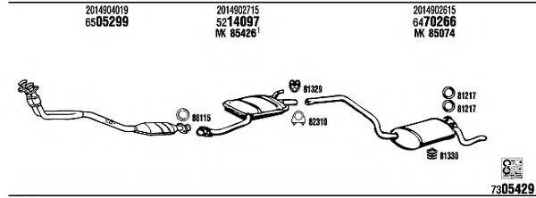 WALKER MB30009 Система випуску ОГ