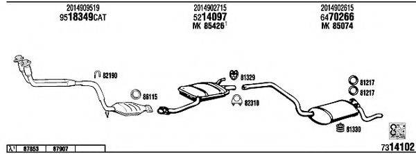 FONOS MB19004 Система випуску ОГ