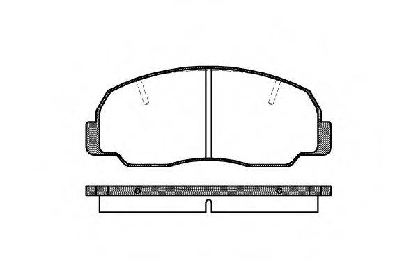 ROADHOUSE 217810 Комплект гальмівних колодок, дискове гальмо