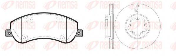 REMSA 8125000 Комплект гальм, дисковий гальмівний механізм