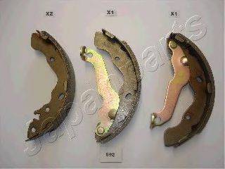 JAPANPARTS GF592AF Комплект гальмівних колодок
