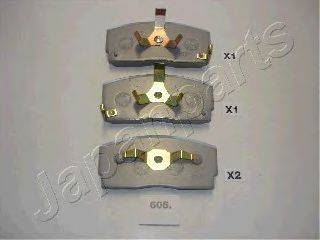 JAPANPARTS PA606AF Комплект гальмівних колодок, дискове гальмо