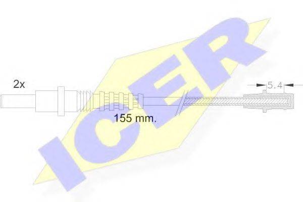 ICER 610157EC Сигналізатор, знос гальмівних колодок