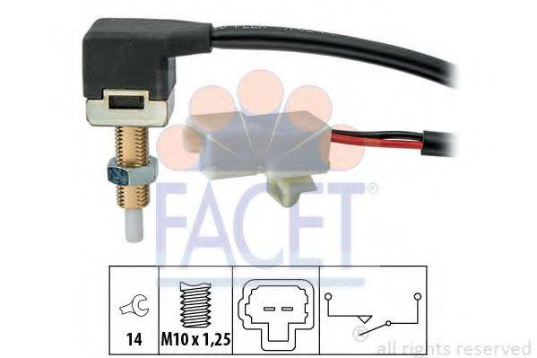 FACET 71302 Вимикач, привід зчеплення (Tempomat)
