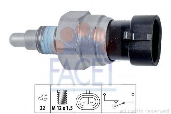 FACET 76323 Вимикач, фара заднього ходу