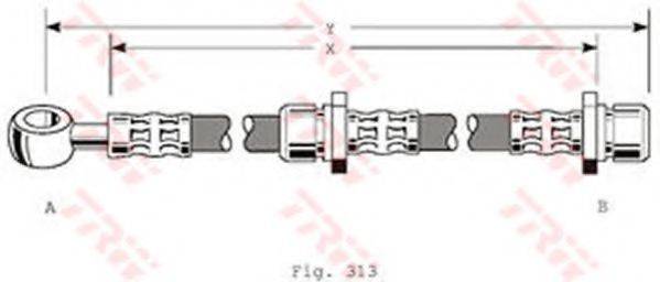 TRW PHD318 Гальмівний шланг