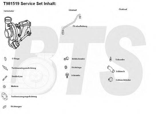 BTS TURBO T981519 Компресор наддув
