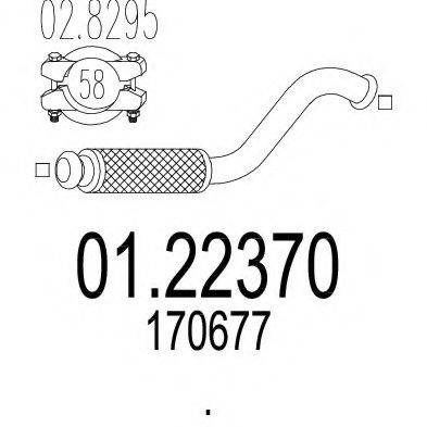 MTS 0122370 Труба вихлопного газу