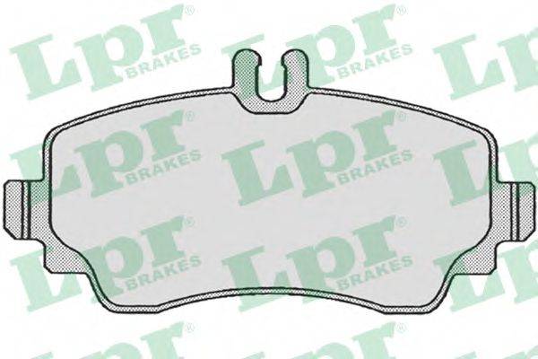 LPR 05P670 Комплект гальмівних колодок, дискове гальмо