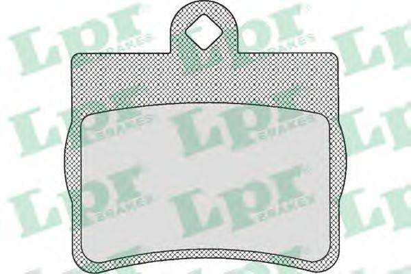 LPR 05P725 Комплект гальмівних колодок, дискове гальмо