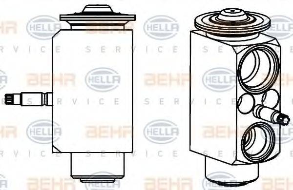 HELLA 8UW351234551 Розширювальний клапан, кондиціонер