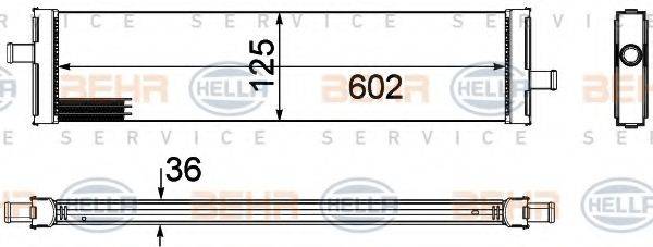 HELLA 8MK376756381 Радіатор, охолодження двигуна