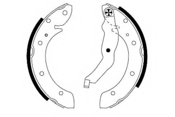 HELLA 8DB355001581 Комплект гальмівних колодок