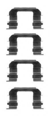 HELLA 8DZ355203951 Комплектуючі, колодки дискового гальма