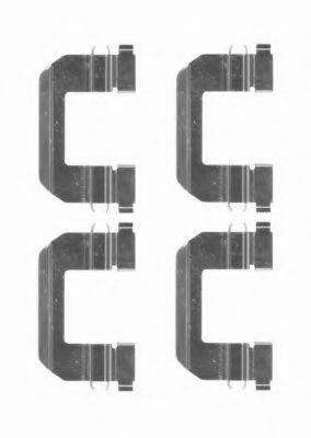HELLA 8DZ355204391 Комплектуючі, колодки дискового гальма