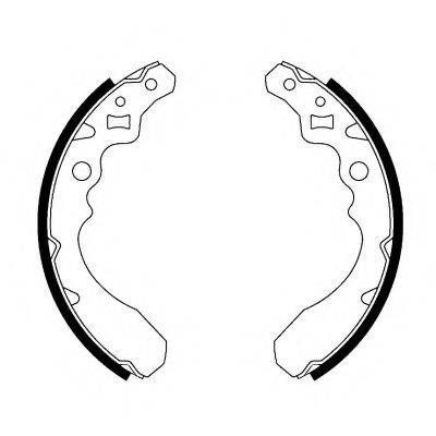 HELLA 8DB355001121 Комплект гальмівних колодок