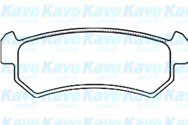 KAVO PARTS BP1010 Комплект гальмівних колодок, дискове гальмо