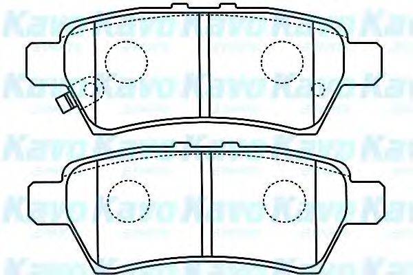 KAVO PARTS BP6595 Комплект гальмівних колодок, дискове гальмо