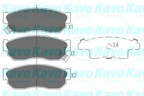 KAVO PARTS KBP6526 Комплект гальмівних колодок, дискове гальмо