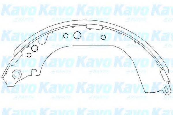 KAVO PARTS KBS9901 Комплект гальмівних колодок