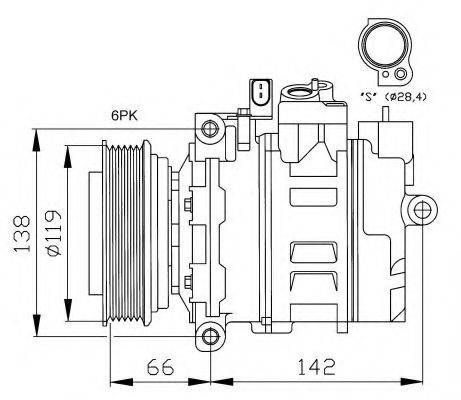 NRF 32111G Компресор, кондиціонер