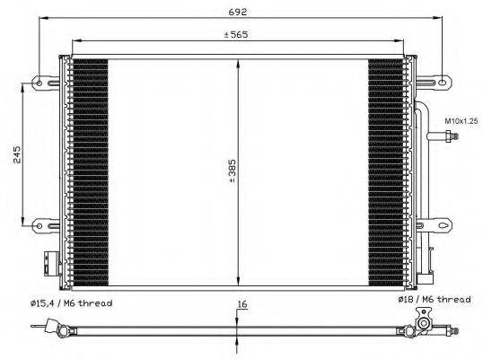 NRF 35560 Конденсатор, кондиціонер