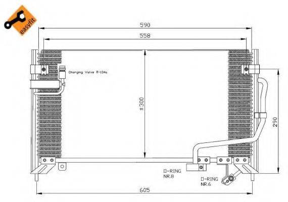 NRF 35650 Конденсатор, кондиціонер