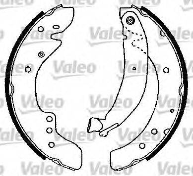 VALEO 553773 Комплект гальмівних колодок