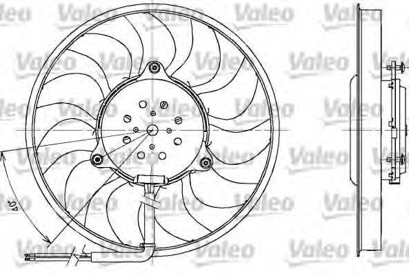 VALEO 698611 Вентилятор, охолодження двигуна