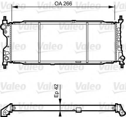 VALEO 731179 Радіатор, охолодження двигуна
