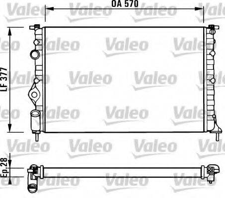 VALEO 731379 Радіатор, охолодження двигуна