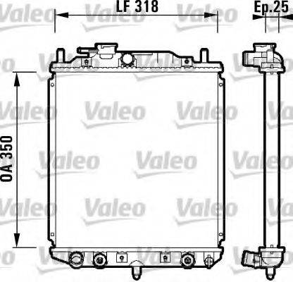 VALEO 734101 Радіатор, охолодження двигуна