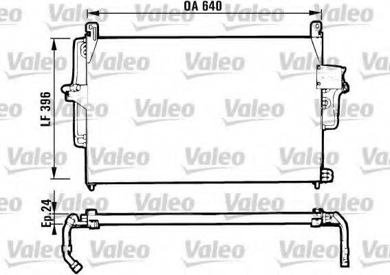 VALEO 816952 Конденсатор, кондиціонер