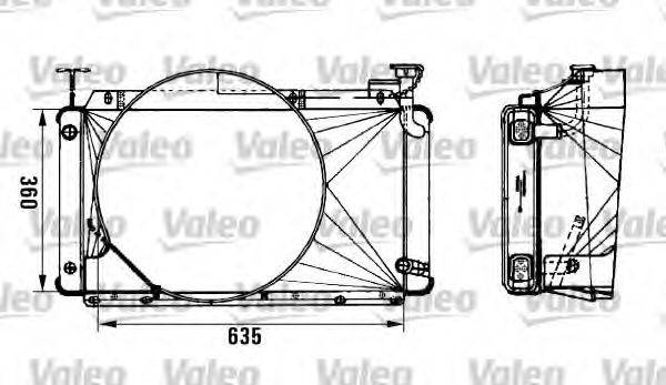 VALEO 962495 Радіатор, охолодження двигуна