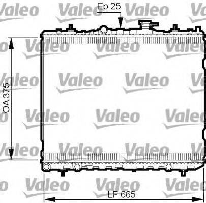 VALEO 735509 Радіатор, охолодження двигуна