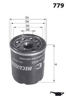MECAFILTER ELH4441 Масляний фільтр